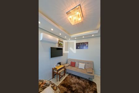 Sala de apartamento para alugar com 1 quarto, 41m² em Maracanã, Praia Grande