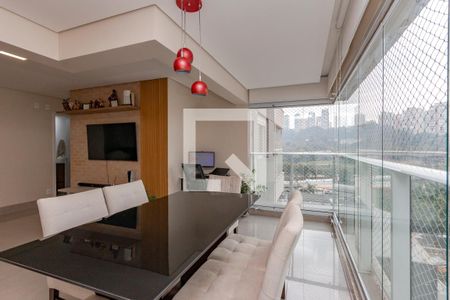 Varanda da Sala de apartamento à venda com 2 quartos, 84m² em Jardim Caravelas, São Paulo
