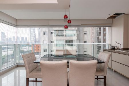 Varanda da Sala de apartamento à venda com 2 quartos, 84m² em Jardim Caravelas, São Paulo