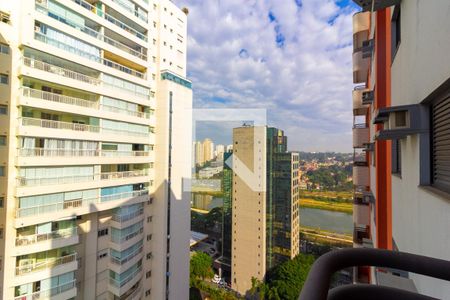 Varanda vista de apartamento à venda com 2 quartos, 55m² em Cidade Monções, São Paulo