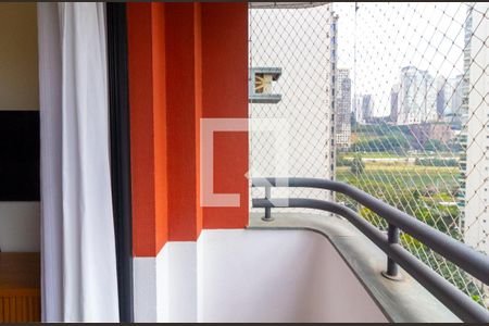 Varanda da Sala de apartamento à venda com 2 quartos, 44m² em Cidade Monções, São Paulo