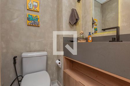Lavabo da sala de apartamento para alugar com 1 quarto, 74m² em Aclimação, São Paulo