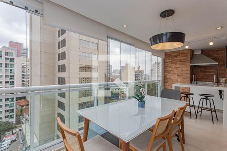 Varanda da Sala de apartamento para alugar com 1 quarto, 74m² em Aclimação, São Paulo