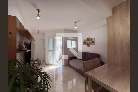 Sala de apartamento à venda com 2 quartos, 54m² em Jardim, Santo André