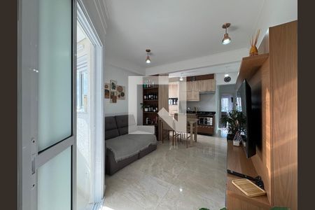 Sala de apartamento à venda com 2 quartos, 54m² em Jardim, Santo André