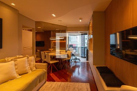 Sala de apartamento à venda com 2 quartos, 58m² em Indianópolis, São Paulo