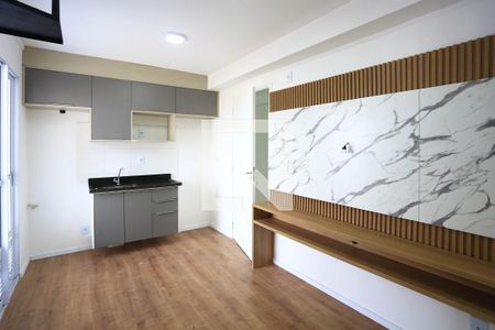 Cozinha de apartamento à venda com 1 quarto, 56m² em Jardim Monte Kemel, São Paulo