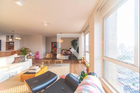 Sala de apartamento à venda com 4 quartos, 199m² em Vila Assunção, Santo André
