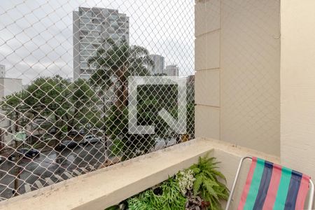 Varanda da Sala de apartamento para alugar com 2 quartos, 60m² em Campo Belo, São Paulo