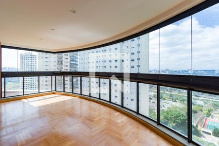Varanda da Sala de apartamento à venda com 3 quartos, 206m² em Vila Andrade, São Paulo