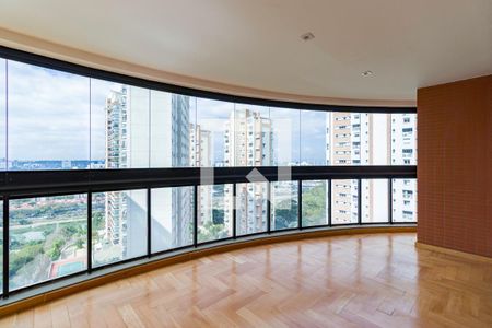 Varanda da Sala de apartamento à venda com 3 quartos, 206m² em Vila Andrade, São Paulo