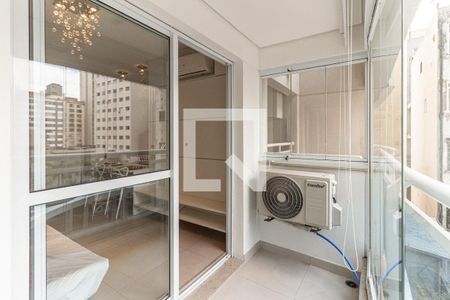 Varanda da Sala de apartamento à venda com 1 quarto, 52m² em Santa Ifigênia, São Paulo