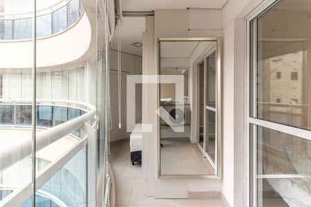 Varanda da Sala de apartamento à venda com 1 quarto, 52m² em Santa Ifigênia, São Paulo