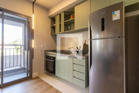 Sala/Cozinha de apartamento à venda com 1 quarto, 43m² em Cambuí, Campinas