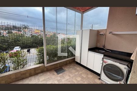 Varanda - Quintal de apartamento à venda com 3 quartos, 84m² em Parque Sao Vicente, Santo André