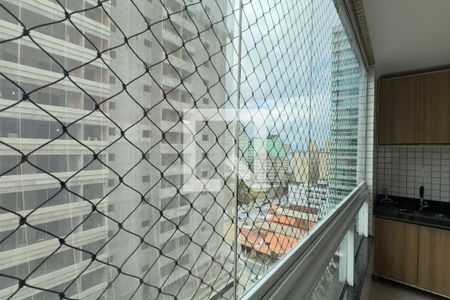 Vista da Sala de apartamento para alugar com 2 quartos, 90m² em Vila Caiçara, Praia Grande