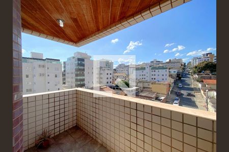 Varanda da Sala de apartamento à venda com 4 quartos, 130m² em Cidade Nova, Belo Horizonte