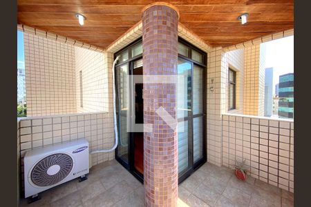 Varanda da Sala de apartamento à venda com 4 quartos, 130m² em Cidade Nova, Belo Horizonte