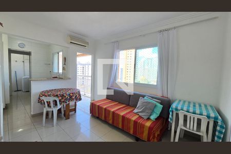 Sala de apartamento para alugar com 1 quarto, 49m² em Ponta da Praia, Santos