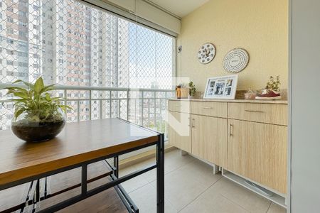 Varanda da Sala de apartamento à venda com 3 quartos, 64m² em Cambuci, São Paulo
