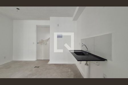 Sala/Cozinha de apartamento à venda com 2 quartos, 37m² em Jardim, Santo André