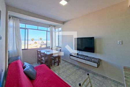 Sala de apartamento para alugar com 1 quarto, 49m² em Vila Caiçara, Praia Grande