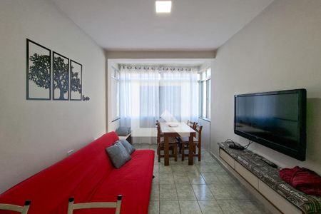 Sala de apartamento para alugar com 1 quarto, 49m² em Vila Caiçara, Praia Grande