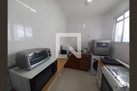 Cozinha de apartamento para alugar com 1 quarto, 70m² em Ilha Porchat, São Vicente
