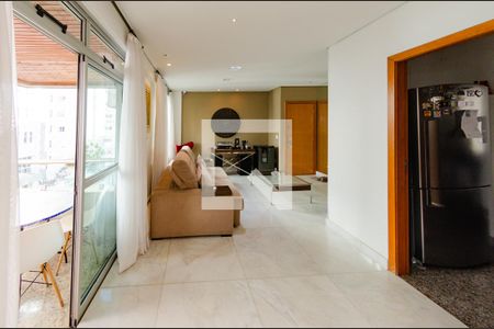 Sala de apartamento à venda com 3 quartos, 127m² em Belvedere, Belo Horizonte