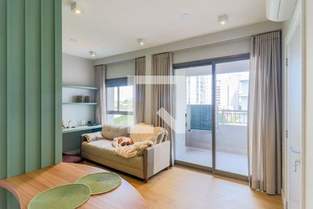 Sala de apartamento à venda com 1 quarto, 44m² em Campo Belo, São Paulo