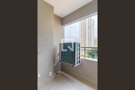 Varanda da Sala de apartamento à venda com 1 quarto, 44m² em Campo Belo, São Paulo