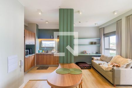 Sala de apartamento à venda com 1 quarto, 44m² em Campo Belo, São Paulo