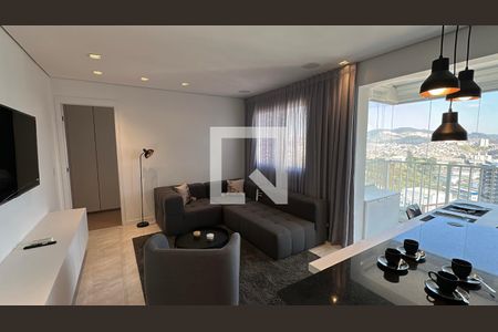 Sala de apartamento à venda com 1 quarto, 54m² em Alphaville Empresarial, Barueri