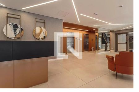 Hall social de apartamento à venda com 1 quarto, 63m² em Indianópolis, São Paulo