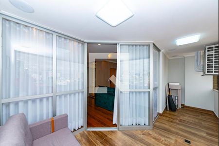 Varanda da Sala de apartamento para alugar com 4 quartos, 144m² em Alto Caiçaras, Belo Horizonte