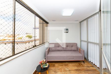 Varanda da Sala de apartamento para alugar com 4 quartos, 144m² em Alto Caiçaras, Belo Horizonte