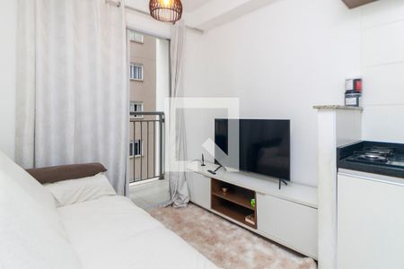 Sala de apartamento para alugar com 1 quarto, 28m² em Jardim Caravelas, São Paulo