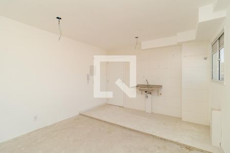 Sala e Cozinha de apartamento à venda com 1 quarto, 34m² em Parada Inglesa, São Paulo