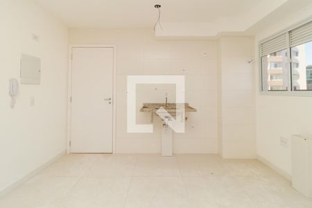 Sala e Cozinha de apartamento à venda com 1 quarto, 34m² em Parada Inglesa, São Paulo