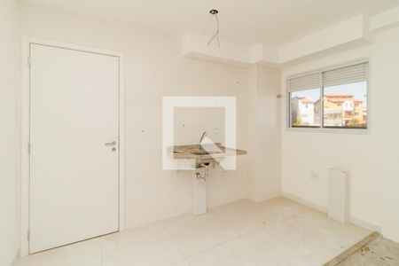 Sala e Cozinha de apartamento à venda com 1 quarto, 34m² em Parada Inglesa, São Paulo