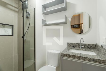 Banheiro de apartamento para alugar com 1 quarto, 25m² em Vila Olímpia, São Paulo