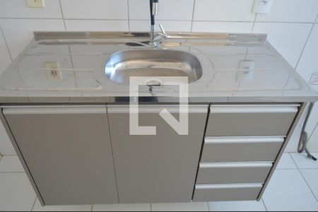 Cozinha e Área de Serviço de apartamento para alugar com 2 quartos, 47m² em Quinta da Primavera, Ribeirão Preto