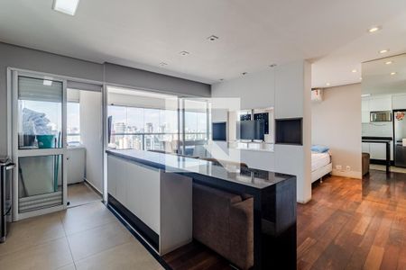 Sala de apartamento à venda com 1 quarto, 58m² em Pinheiros, São Paulo