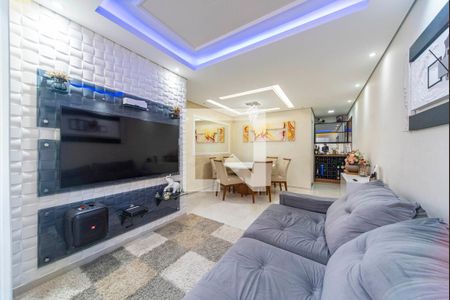 Sala de apartamento à venda com 3 quartos, 67m² em Vila Homero Thon, Santo André