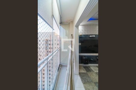 Varanda da Sala de apartamento à venda com 3 quartos, 67m² em Vila Homero Thon, Santo André