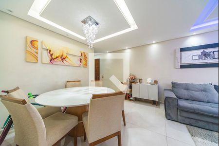 Sala de apartamento à venda com 3 quartos, 67m² em Vila Homero Thon, Santo André