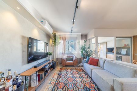 Sala de apartamento para alugar com 3 quartos, 121m² em Petrópolis, Porto Alegre