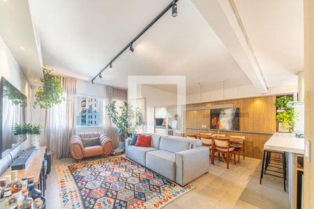 Sala de apartamento para alugar com 3 quartos, 121m² em Petrópolis, Porto Alegre