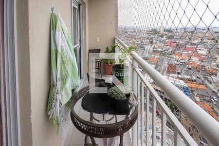 Varanda da Sala de apartamento à venda com 1 quarto, 28m² em Vila Alpina, São Paulo