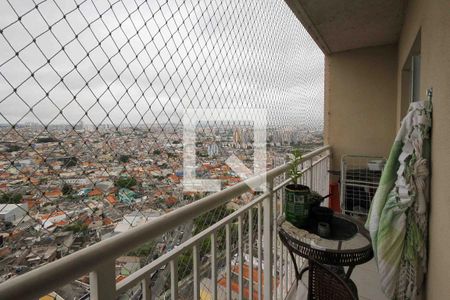 Varanda da Sala de apartamento à venda com 1 quarto, 28m² em Vila Alpina, São Paulo